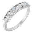 14K White 1/2 CTW Natural Diamond Anniversary Band