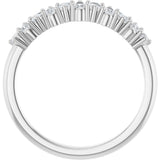 14K White 1/2 CTW Natural Diamond Anniversary Band