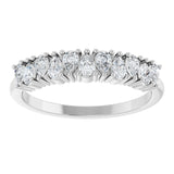 14K White 1/2 CTW Lab-Grown Diamond Anniversary Band