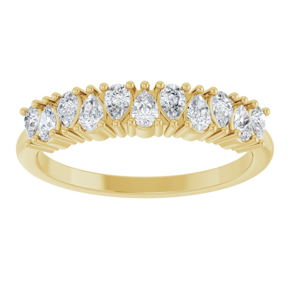 14K Yellow 1/2 CTW Lab-Grown Diamond Anniversary Band