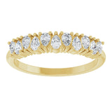 14K Yellow 1/2 CTW Lab-Grown Diamond Anniversary Band