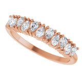 14K Rose 1/2 CTW Natural Diamond Anniversary Band