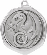 10K White Dragon Spirit Animal Dangle