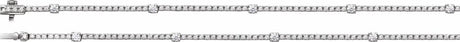 14K White Gold 4 CTW Lab-Grown Diamond Line 16" Necklace