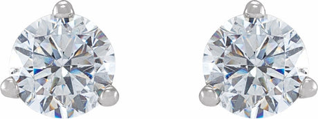 14K White 1/2 CTW Lab-Grown Diamond  Earrings