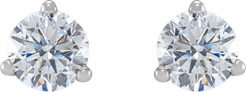 14K White 1/2 CTW Lab-Grown Diamond  Earrings