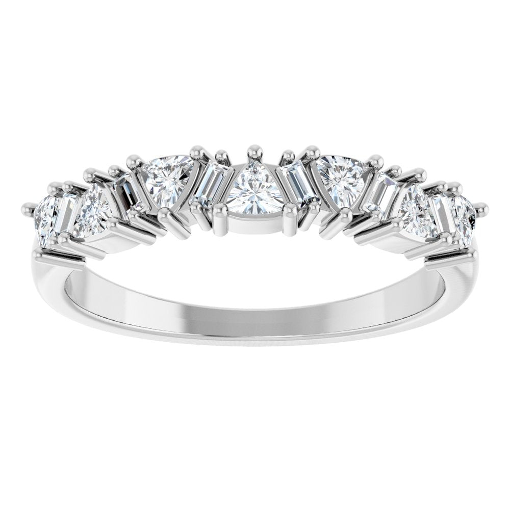 Platinum 3/8 CTW Natural Diamond Anniversary Band