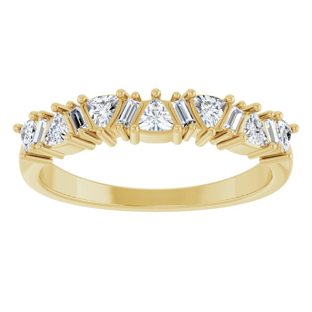 14K Yellow 3/8 CTW Natural Diamond Anniversary Band