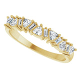 14K Yellow 3/8 CTW Natural Diamond Anniversary Band