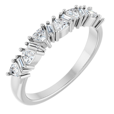 Platinum 3/8 CTW Natural Diamond Anniversary Band