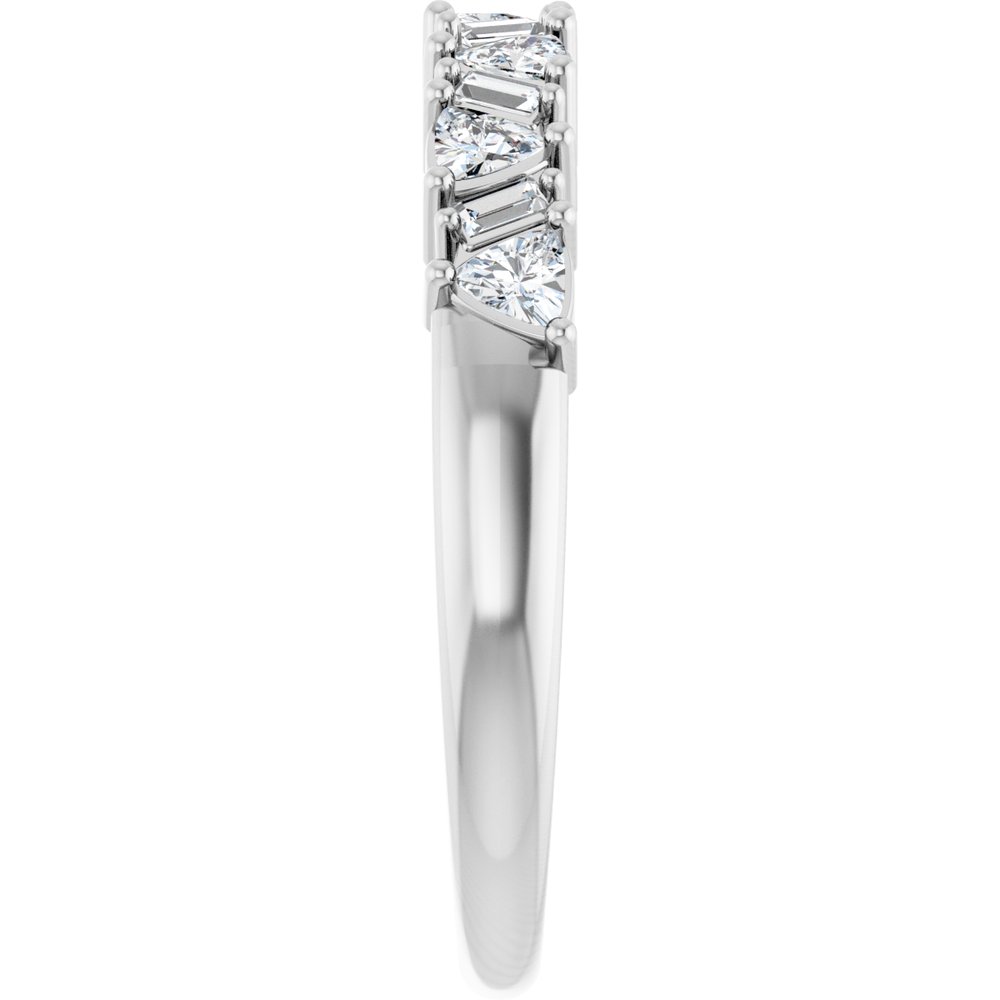 Platinum 3/8 CTW Natural Diamond Anniversary Band