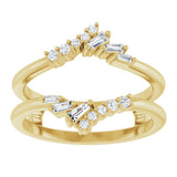 14K Yellow 1/5 CTW Natural Diamond Ring Guard