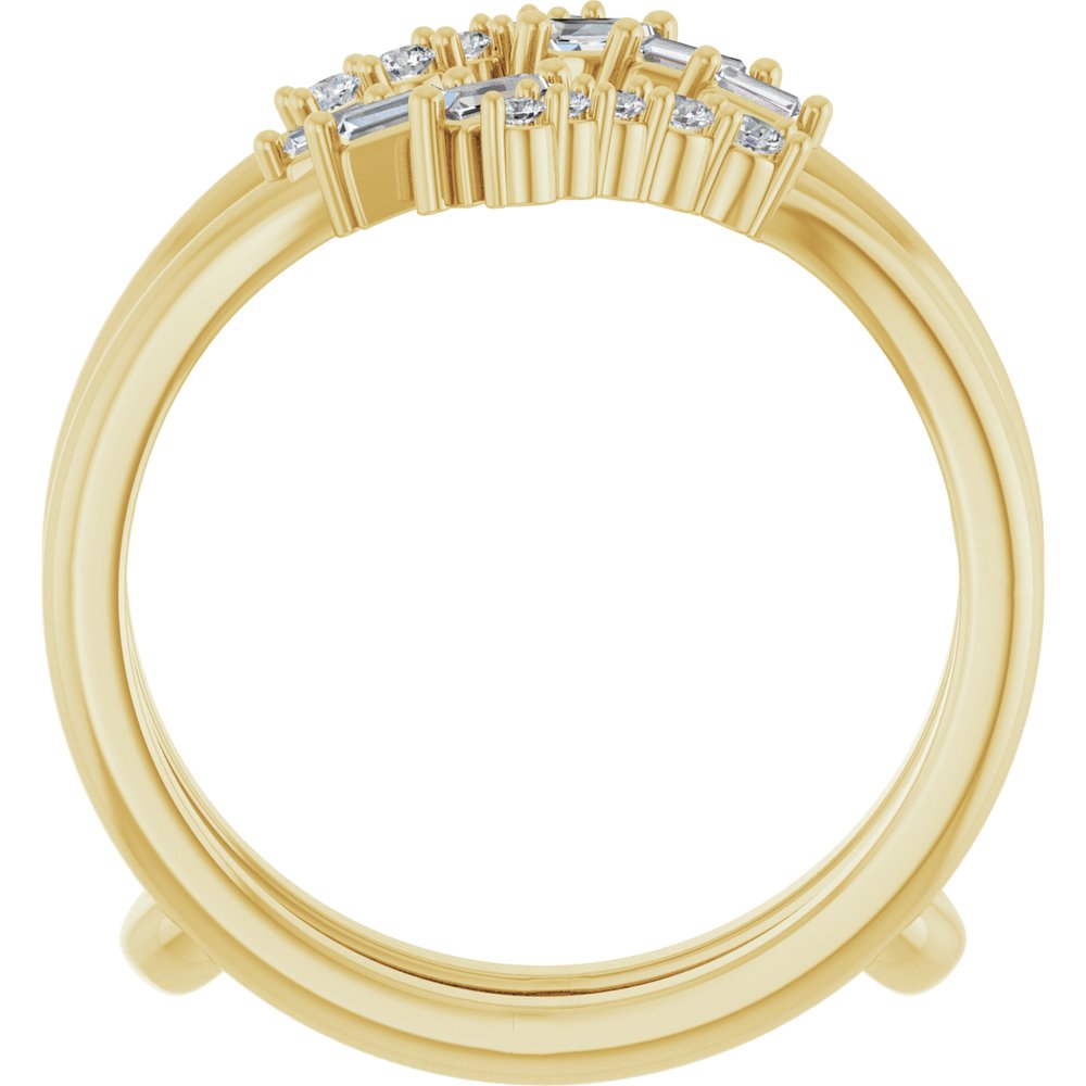 14K Yellow 1/5 CTW Natural Diamond Ring Guard