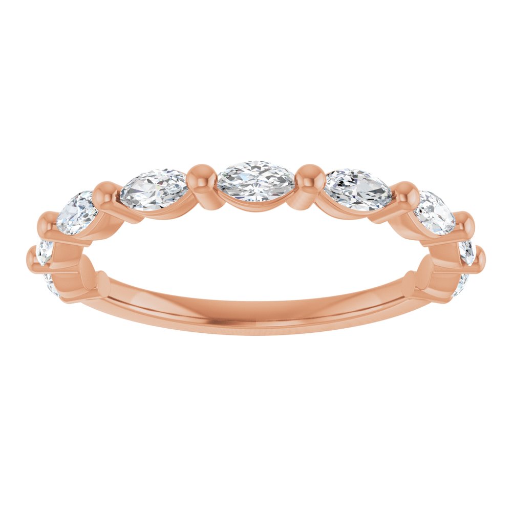 14K Rose Gold1/2 CTW Natural Diamond Anniversary Band