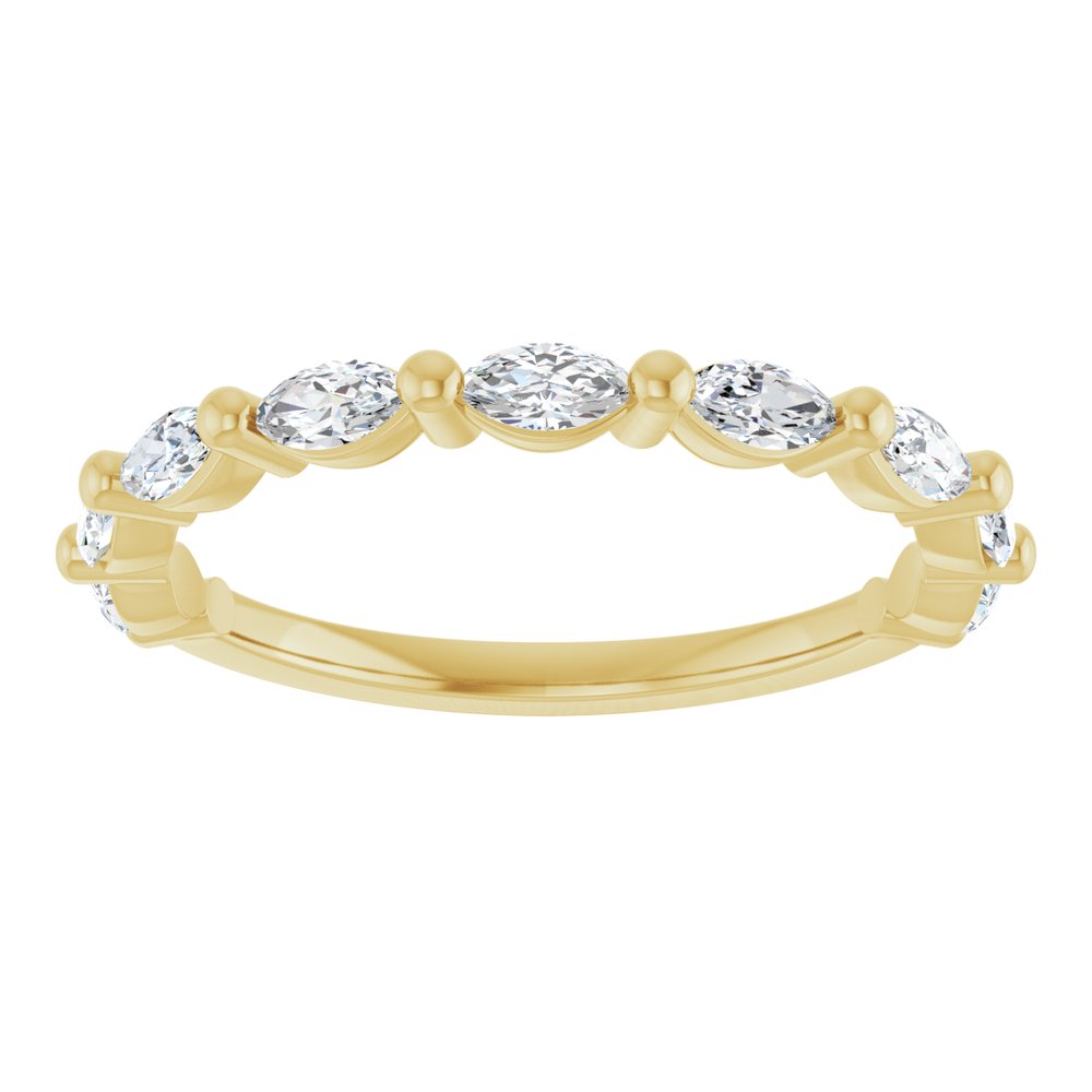 14K Yellow 1/2 CTW Natural Diamond Anniversary Band