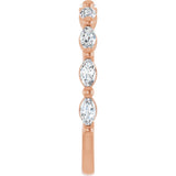 14K Rose Gold1/2 CTW Natural Diamond Anniversary Band