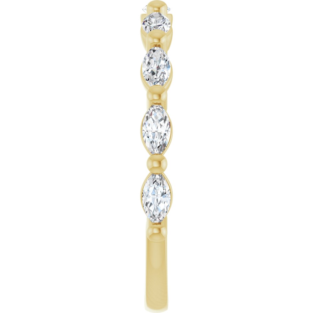 14K Yellow 1/2 CTW Natural Diamond Anniversary Band