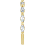 14K Yellow 1/2 CTW Natural Diamond Anniversary Band