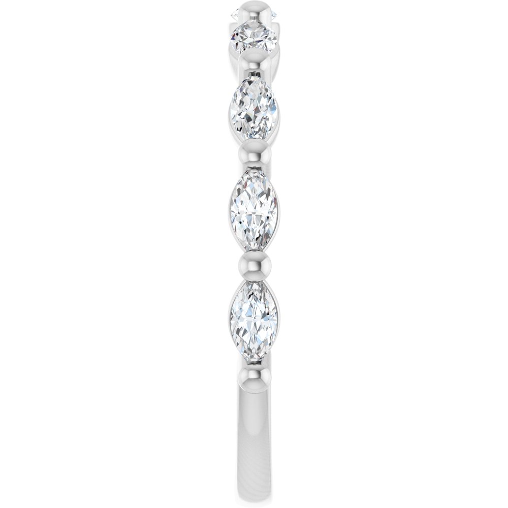 14K White Gold 1/2 CTW Lab-Grown Diamond Anniversary Band
