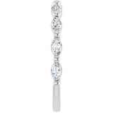 14K White Gold 1/2 CTW Lab-Grown Diamond Anniversary Band
