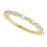 14K Yellow 1/2 CTW Lab-Grown Diamond Anniversary Band