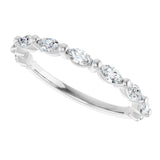 14K White 1/2 CTW Lab-Grown Diamond Anniversary Band