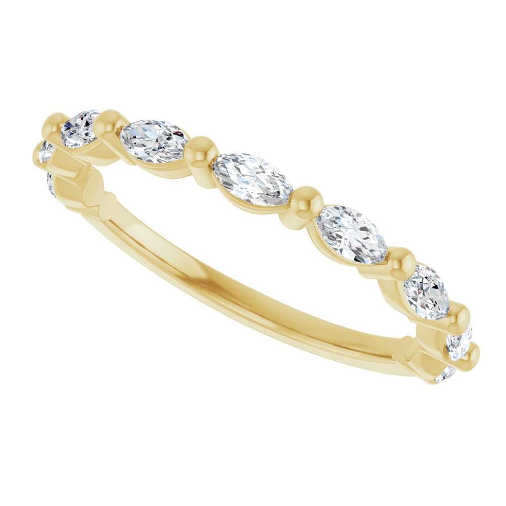14K Yellow Gold 1/2 CTW Lab-Grown Diamond Anniversary Band