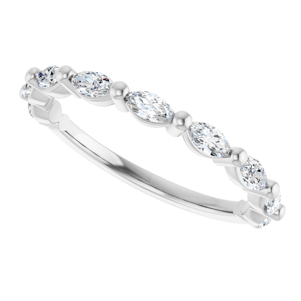 14K White Gold 1/2 CTW Lab-Grown Diamond Anniversary Band