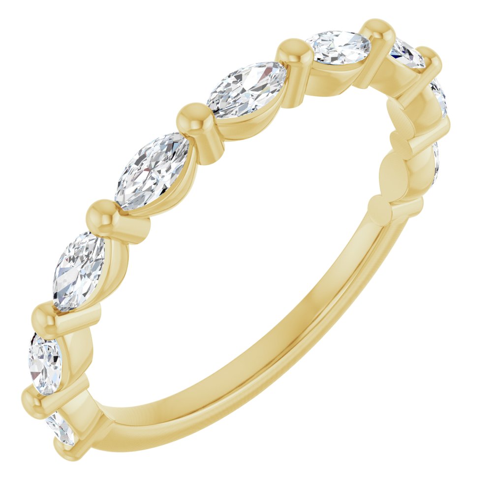 14K Yellow 1/2 CTW Lab-Grown Diamond Anniversary Band