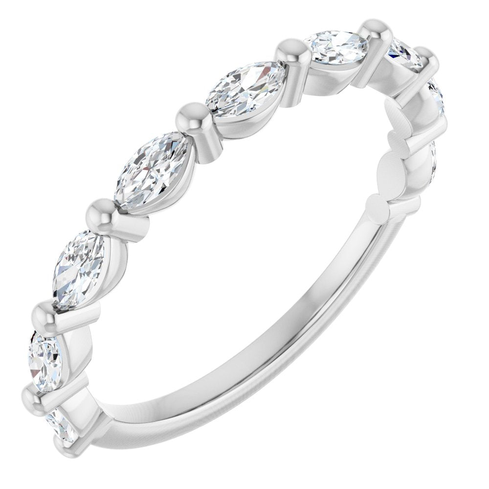 14K White Gold 1/2 CTW Lab-Grown Diamond Anniversary Band