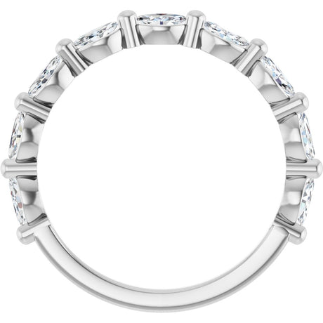 14K White 1/2 CTW Natural Diamond Anniversary Band