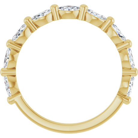 14K Yellow 1/2 CTW Natural Diamond Anniversary Band