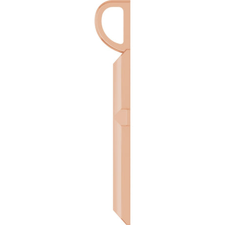 14K Rose Gold Knife-Edge Cross Charm/Pendant