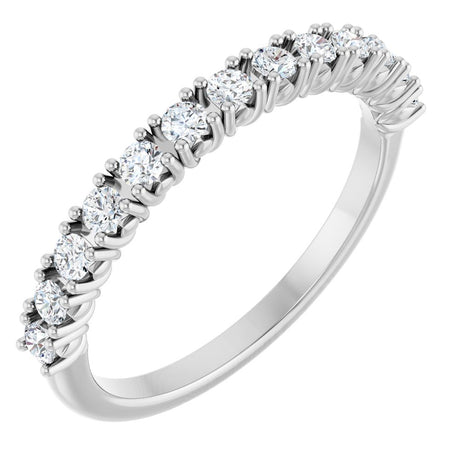 14K White Gold 1/3 CTW Natural Diamond Anniversary Band