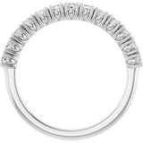 14K White Gold 1/3 CTW Natural Diamond Anniversary Band