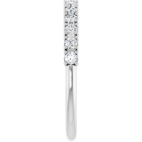 14K White Gold 1/3 CTW Natural Diamond Anniversary Band