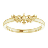 14K Yellow Holy Spirit Dove Ring