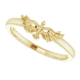 14K Yellow Holy Spirit Dove Ring