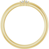 14K Yellow Gold .04 CTW Natural Diamond Cluster Ring