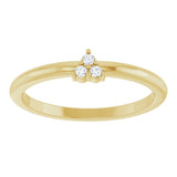 14K Yellow Gold .04 CTW Natural Diamond Cluster Ring