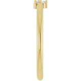 14K Yellow Gold .04 CTW Natural Diamond Cluster Ring
