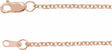 14K Rose Gold 1.5 mm Cable 16" Chain