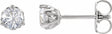 14K White 1/5 CTW Lab-Grown Diamond Fleur-de-Lis Earrings