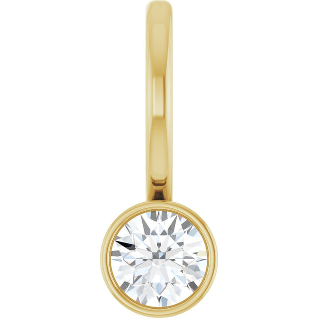 14K Yellow 1/6 CTW Natural Diamond Charm/Pendant