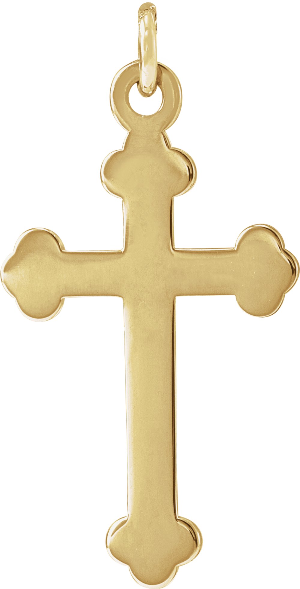 14K Yellow Cross Pendant