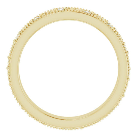 14K Yellow 1/10 CTW Natural Diamond Floral Accented Band