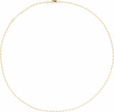 14K Yellow Gold-Filled 1.5 mm Adjustable Figaro 16-18" Chain