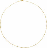 14K Yellow Gold 1.5 mm Figaro 20" Chain