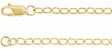 14K Yellow Gold-Filled 2.5 mm Cable 7" Chain