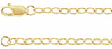 14K Yellow Gold-Filled 2.5 mm Cable 20" Chain